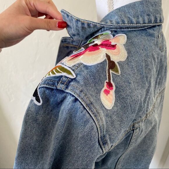 MinkPink Patched Denim Jacket - Picture 7 of 14